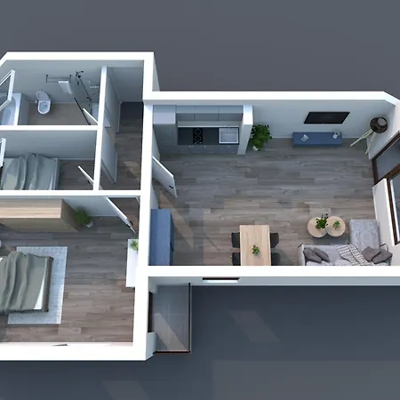 Smart Rubin 107 Apartment *